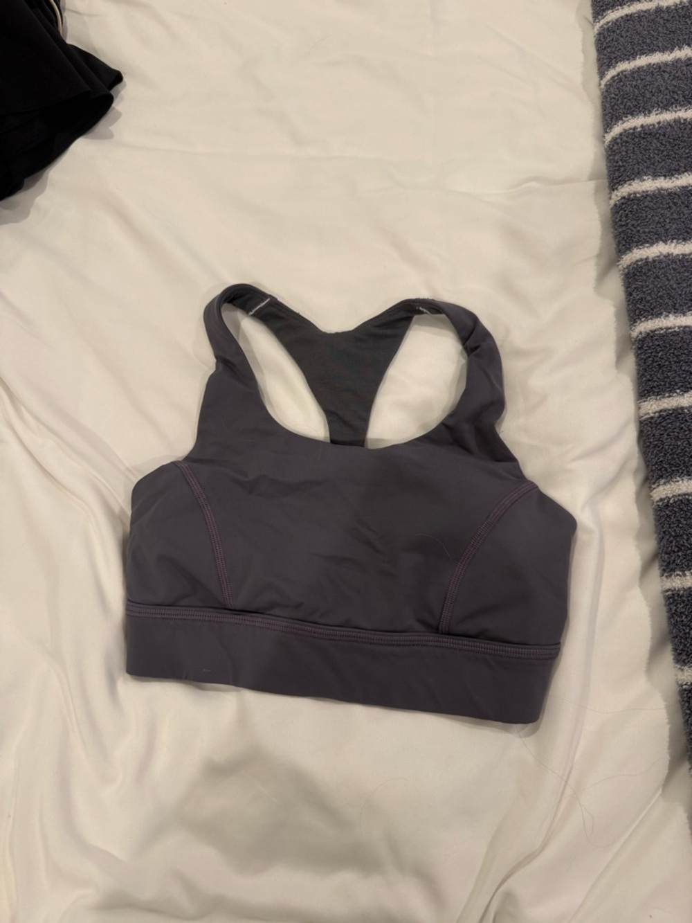Lululemon Women’s Gray Racerback Sports Bra - Brand Unspecified